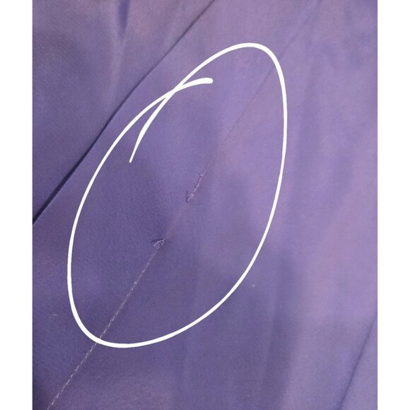 Vintage Anne Klein New Aspects Suze 6  Purple Silky Secretary Blouse High Neck - Picture 7 of 16